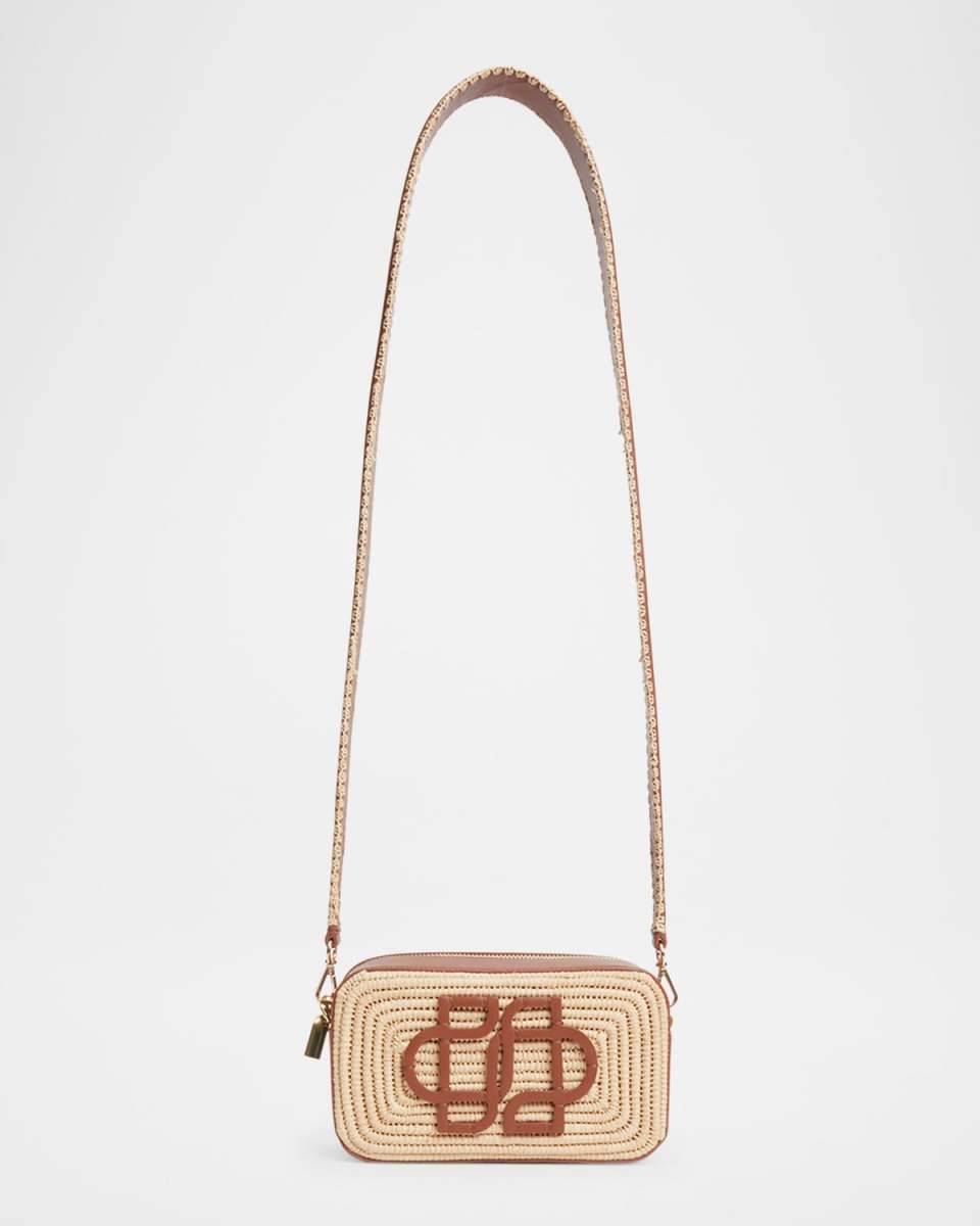 Talia Raffia Camera Bag